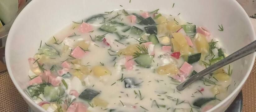 Окрошка на ряженке: новый взгляд на классику Окрошка на ряженке: новый взгляд на классику