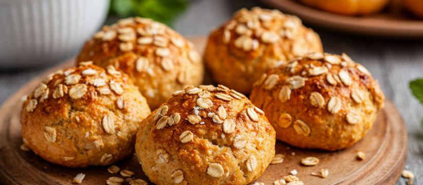 Быстро и вкусно: творожно-овсяные булочки для идеального перекуса