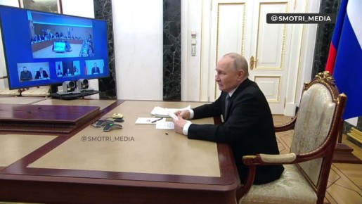 Путин проводит встречу с членами Совета по правам человека