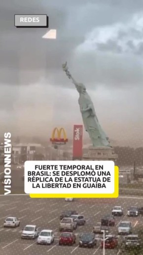 Статуя Свободы пала. Сильные ветры и отсутствие пострадавших